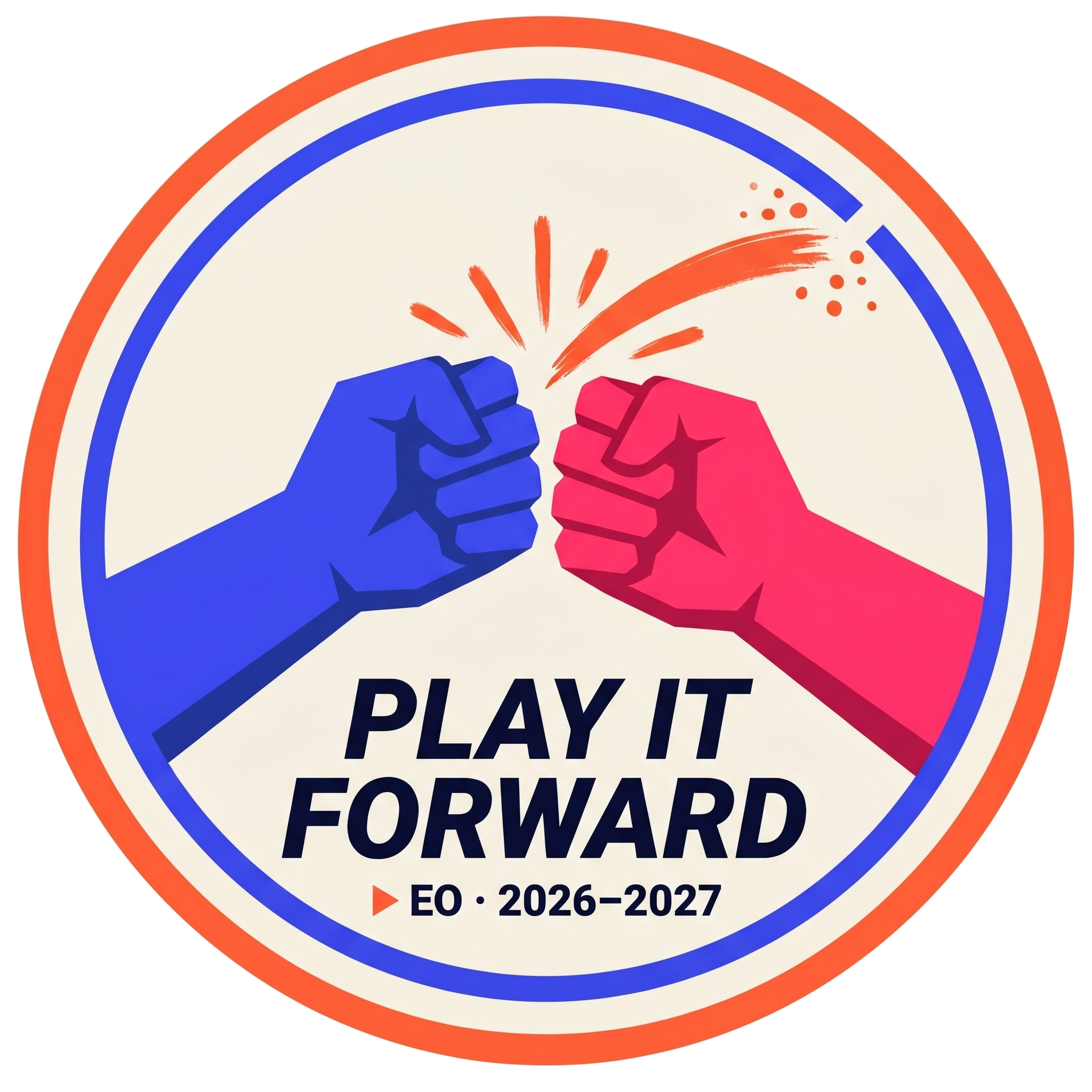 Play It Forward badge — EO St. Louis 2026–2027